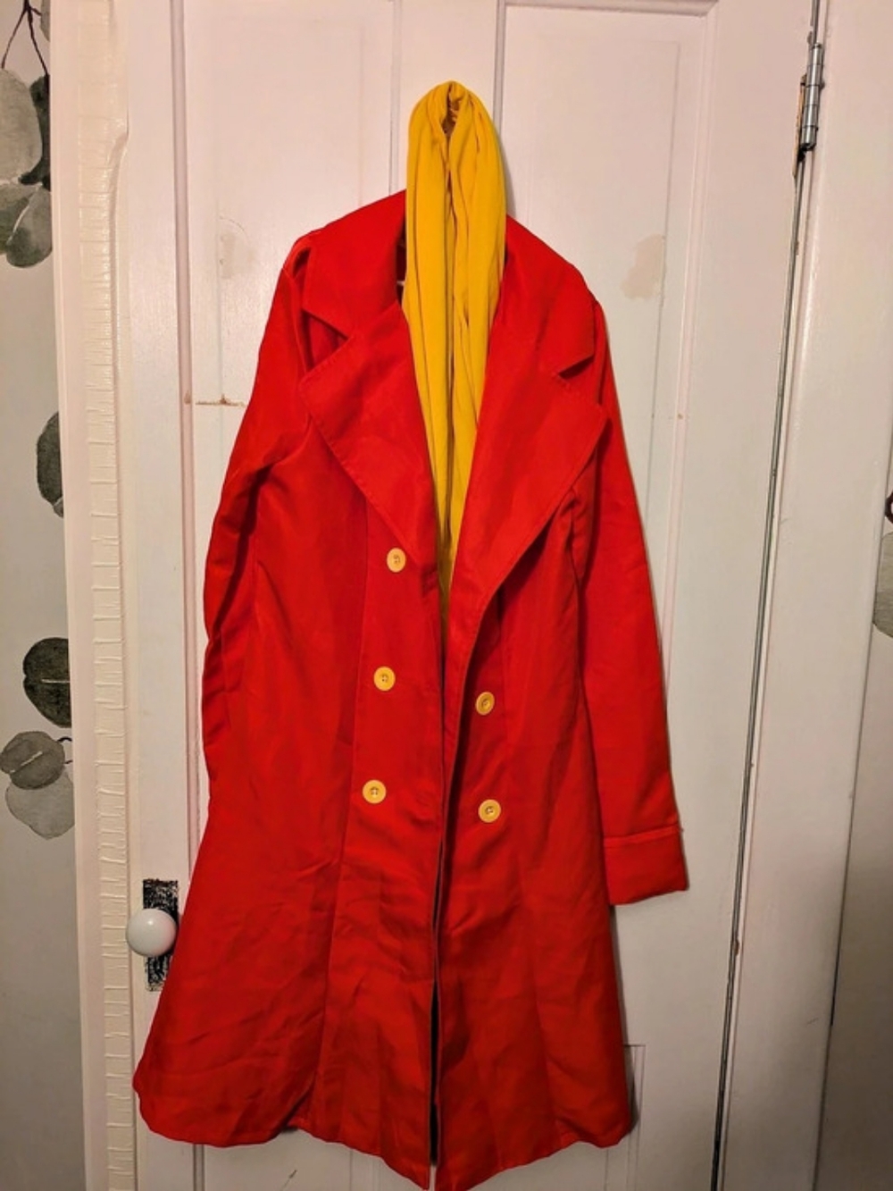 Carmen Sandiego Costume Coat, Hat And Scarf Size XS